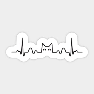 Cat heartbeat Sticker